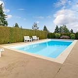 Paradies Pool® Styropor Pool rechteck 300 x 600 x 150 cm als Grundset inklusive Poolfolie und Vlies, Systemsteine mit Stecksystem